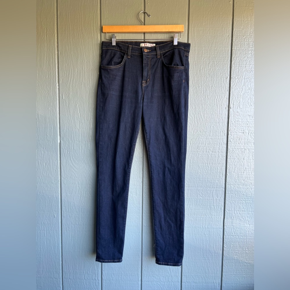 J Brand Maria Skinny High-Rise Blue Denim Jeans